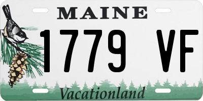 ME license plate 1779VF