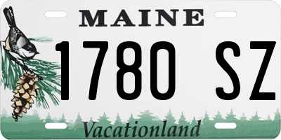 ME license plate 1780SZ