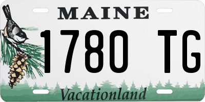 ME license plate 1780TG