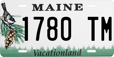 ME license plate 1780TM