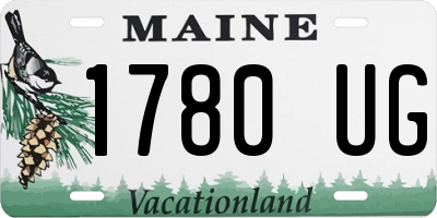 ME license plate 1780UG