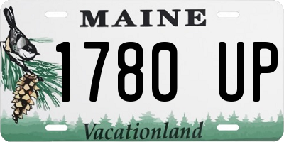 ME license plate 1780UP