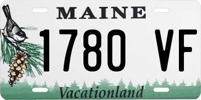 ME license plate 1780VF
