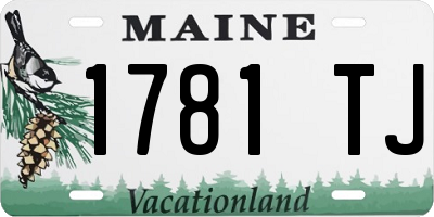 ME license plate 1781TJ
