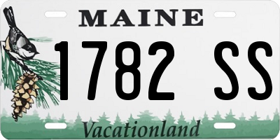 ME license plate 1782SS