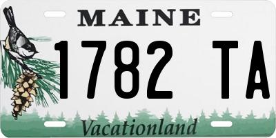 ME license plate 1782TA