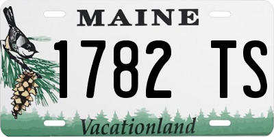 ME license plate 1782TS