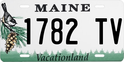 ME license plate 1782TV