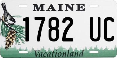 ME license plate 1782UC