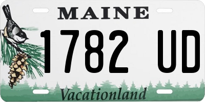 ME license plate 1782UD
