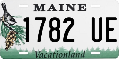 ME license plate 1782UE