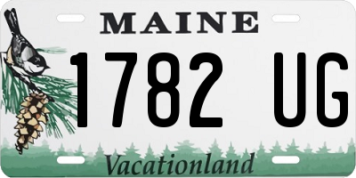 ME license plate 1782UG