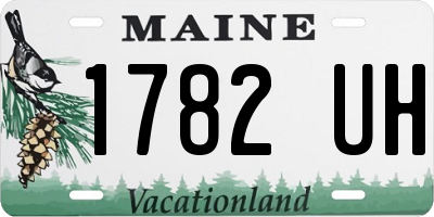 ME license plate 1782UH