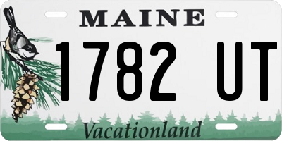 ME license plate 1782UT