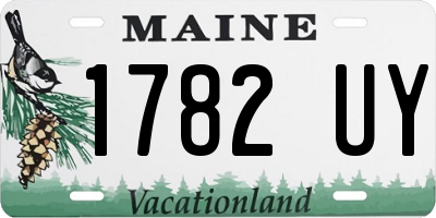 ME license plate 1782UY