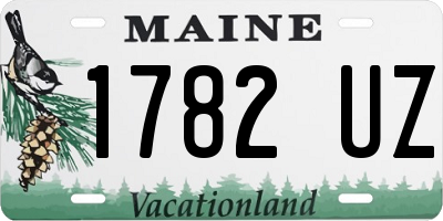 ME license plate 1782UZ