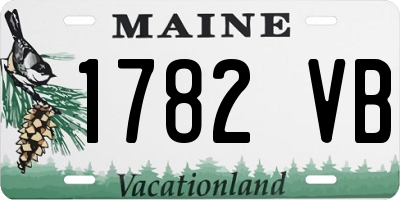 ME license plate 1782VB