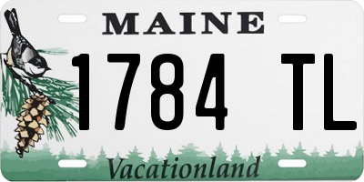 ME license plate 1784TL