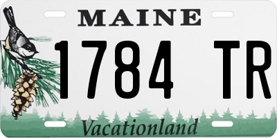 ME license plate 1784TR