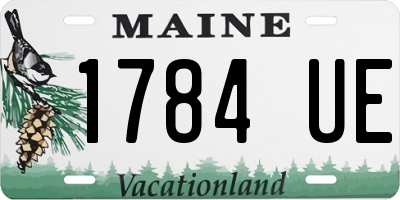 ME license plate 1784UE