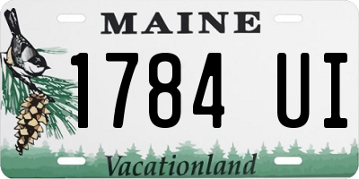 ME license plate 1784UI