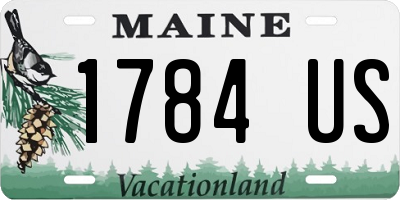 ME license plate 1784US