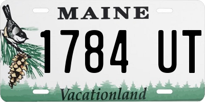 ME license plate 1784UT