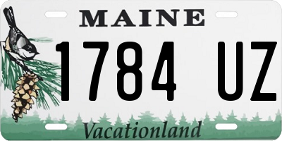 ME license plate 1784UZ