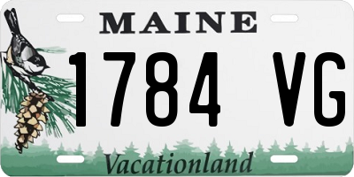 ME license plate 1784VG