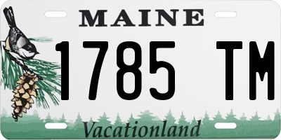ME license plate 1785TM