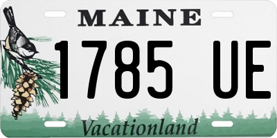 ME license plate 1785UE