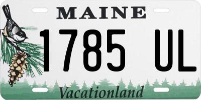 ME license plate 1785UL