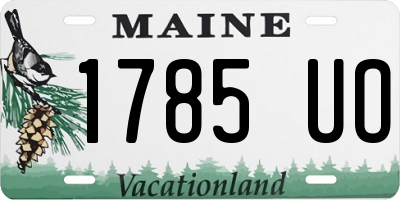 ME license plate 1785UO