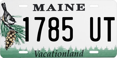 ME license plate 1785UT