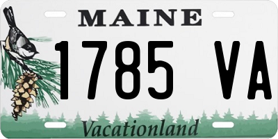 ME license plate 1785VA
