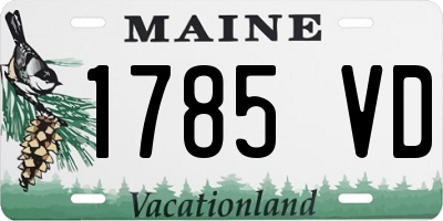 ME license plate 1785VD