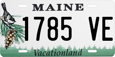 ME license plate 1785VE