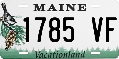 ME license plate 1785VF