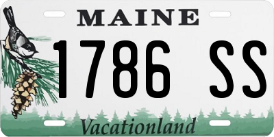 ME license plate 1786SS