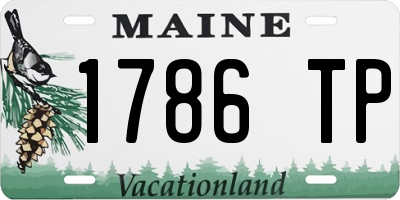 ME license plate 1786TP