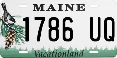 ME license plate 1786UQ