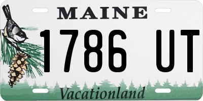 ME license plate 1786UT