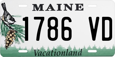 ME license plate 1786VD