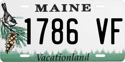 ME license plate 1786VF