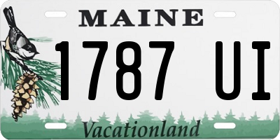ME license plate 1787UI