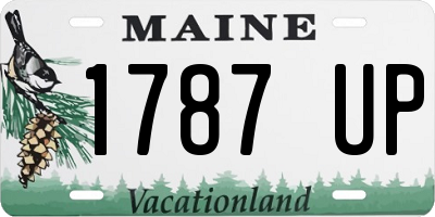 ME license plate 1787UP