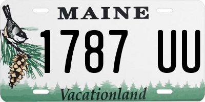 ME license plate 1787UU
