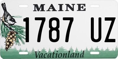 ME license plate 1787UZ