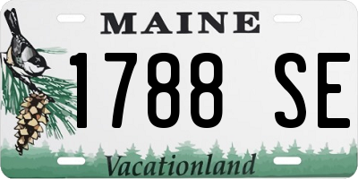 ME license plate 1788SE