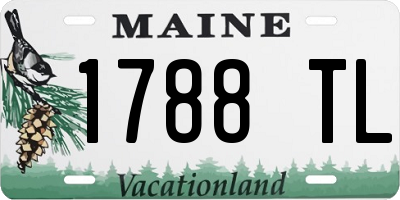 ME license plate 1788TL